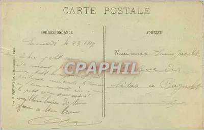 O Forte de Vaux (Meuse) — defesa heroica durante a Guerra 1914-17 — editor Visé Paris, n° 307 bis — Verso