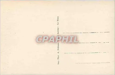 Costumi Sarthois — scena umoristica con coppia in abiti tradizionali — editore A. Pliet, Le Mans — Verso