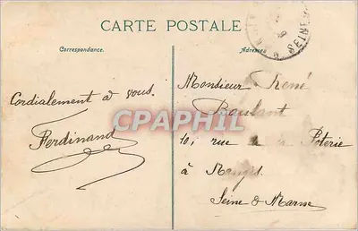 Paris. Tombeau de Napoléon III — N.D. Phil. — République Française 5c — Verso