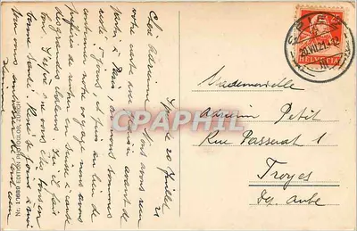 Spiez contra Ralligstöcke — vista lacustre com montanhas — Edição Photoglor, n° 17889 — Verso