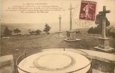 O Morvan Pitoresco — Castelo de Chinon, O Calvário (609 m.) — Edição Montaron-Lemaire