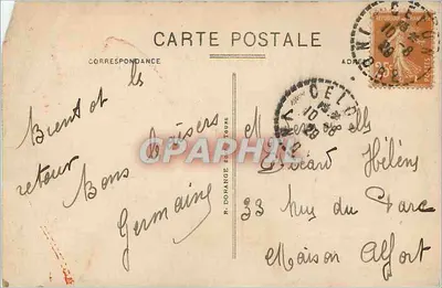 GARGILESSÉ (Indre) — Casa de George Sand — G. SAND — Verso