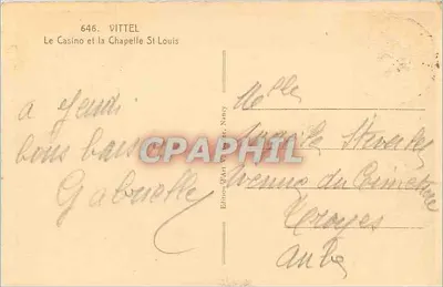 VITTEL — Le Casino i Katedra św. Ludwika — Wydawnictwo J. An Vande — Rewers