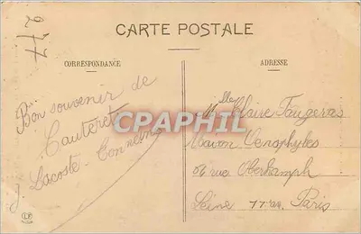 Gouffre i Most Hiszpański — Cauterets — Fototypia Labouche bracia, Toulouse — Rewers