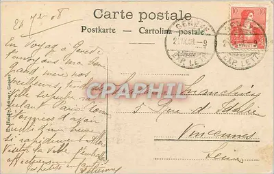 Ginebra y el Monte Blancco — 50. — Editor Hainly, n°50 — Reverso