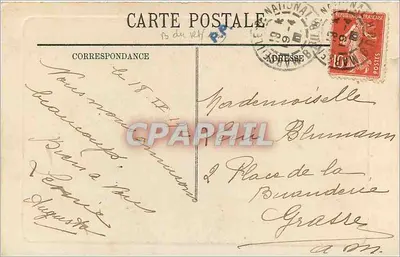 Marseille — La Place d'Armes et l'Arc de Triomphe — éditeur L.P. — Rewers