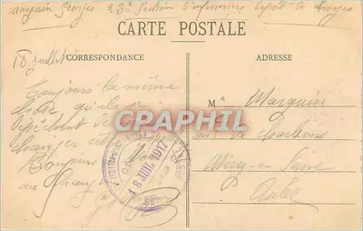 Troyes - A Prefeitura — Coleção T.G. — n°20 — Verso
