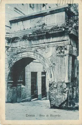Trieste - Arco di Riccardo — editor W. Streicher, n° 40154