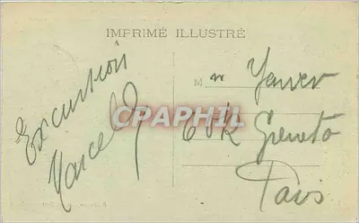 Bort-les-Orgues — As Orgues — Barbat impressor, Bort — Verso