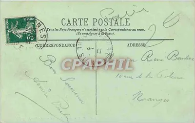 Paris — O Jardim do Luxembourg — LL. — n° 159 — Verso