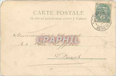 Le Tréport — L'entrée du port — TARIOT, n° 1278 — Reverso