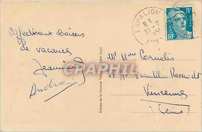 Rocamadour (Partia) — widok panoramiczny wioski wzniesionej — Le Lot Illustré, nr 1219 — Rewers
