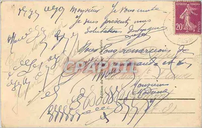 Le Portel - O Farol em um dia de tempestade - LL, n°110 — Verso