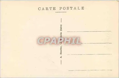 Laffrey (900 m.) — Wielki Jezioro, Port i w tle, Góra Obiou — A. Hourlier, La Tronche (Isère) — Rewers