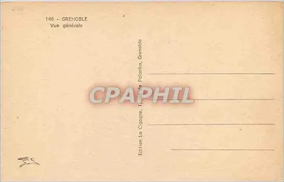 Grenoble — Vista geral — Edição A Cegonha, Grenoble — Verso