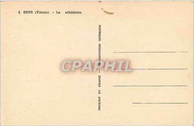 Sens (Yonne) — La cattedrale — Edug — Verso