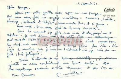 Bad Purnmont — Vista panorâmica dos principais locais — editor Cekade, n° 219 51/1 — Verso