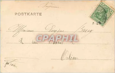 Strasburg — Ewangelicka świątynia garnizonowa i most uniwersytetu — Olmanson Perry, n° 6155 — Rewers