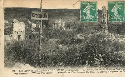 As Ruínas da Grande Guerra — Craonnelle — Vista para o Plateau de Californie — Vihé Paris n°721