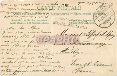 Thunersee, wejście do Interlaken — FRANCO POSTAL — Rewers