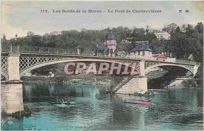 As margens do rio Marne — O Ponte de Chennevières — E. M. n°112
