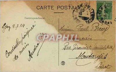 LYON — Le Pont des Cordeliers et le Coteau de Fourvières — L. B. — Verso