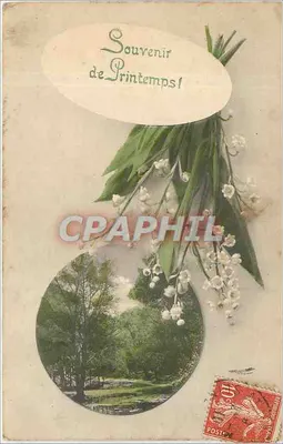 Buquê de muguet — Lembrança de Primavera! — editor desconhecido