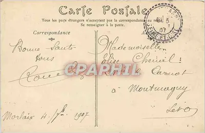 Morlaix — Il Viadotto, vista presa dall'Hôtel de Ville — N.D. Foto — Verso