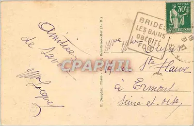 Champagny-le-Haut — As Gorges — E. Dauphin, Bonilieu-s.-Mer (A.M.) — Verso