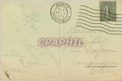 NANCY - Katedra św. Piotra (1885) — fasada z dwiema wieżami, jedna z nich niezakończona — Wydawnictwa Zjednoczone Nancy, nr 141 — Rewers