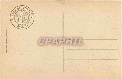 Pau — O Castelo de Henrique IV — editor Carouche Frères, Toulouse, n° 681 — Verso