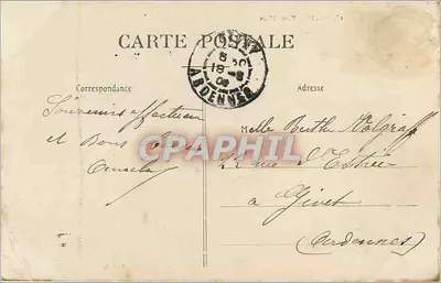 Reims — Porte Mars — wydawca J.S.R. — Rewers