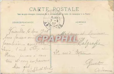 Versailles — Basen Latony i Tapis-Vert — P+D Paris, nr 109 — Rewers