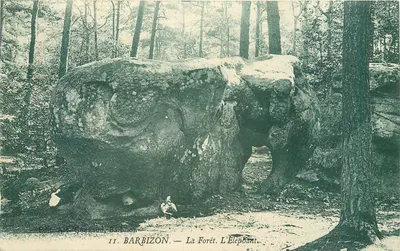 Barbizon — A Floresta. O Elefante — Edit. Art. Georges, Barbizon
