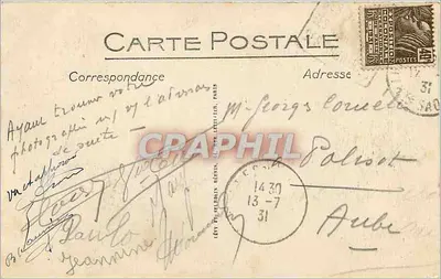 LUXEUIL-LES-BAINS — Cippes funerarios (siglo III) — Librairie Pinot, n°125 — Reverso