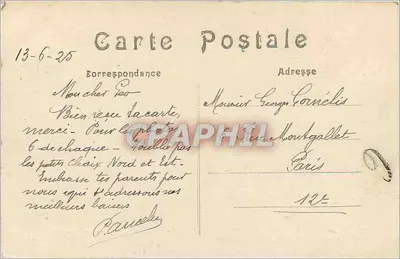 Most w Créil — Trudności wojny 1914 — Wydawca The New Amérique, ulica de Bécon, Courbevoie (Seine) — Rewers