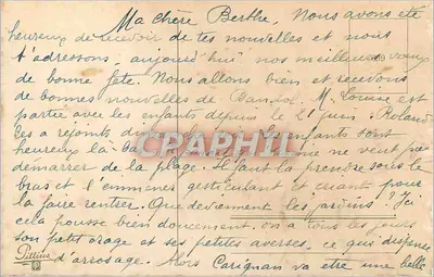 Arranjo de flores — Boa Festa — Carta postal ilustrada — Verso
