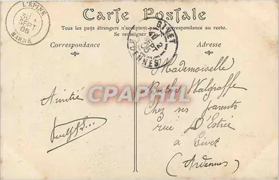 Okręgi Châlons-sur-Marne — Katedra Notre-Dame de L'Épine, fasada — N.D. Fot. 96 — Rewers