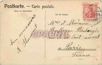 Cologne, Catedral, fachada oeste — edição anônima, n° 7992 — Verso