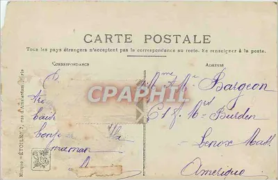 La Passerelle — Salon 1910 — A. Gaudefroy — n° 605 — Rewers