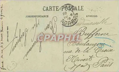 O Pic du Midi visto do Boulevard dos Pirineus — Fau — LL. — n° 231 — Verso