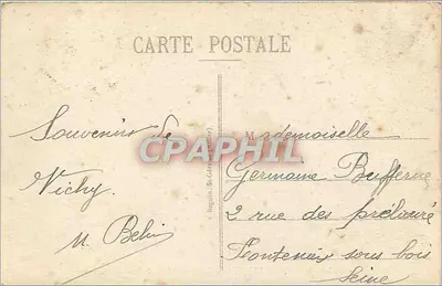 Okręgi Vicby - CUSSET - Dolina Joland i Trasa Malavaux — wydawca CUSSET, nr 1147 — Rewers