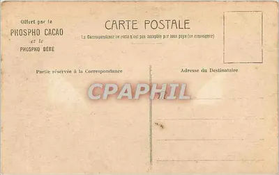 A volta do rebanho — cena pastoral com pastor e ovelhas — editor Derians, número de série não visível — Verso