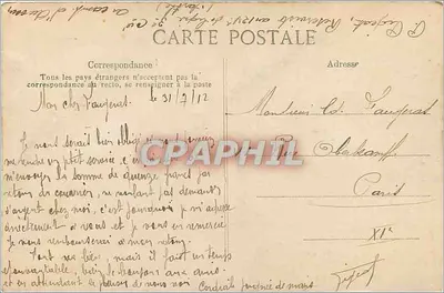 Le Mans — Bas-Reliefs z Pomnika Chanzy — Wydawca E.P.D. nr 15 — Rewers