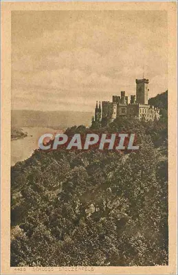 Schloss Stolzenfels — Schloss auf einem Hügel am Rhein — Verlag Rud. Bremer & Co., Köln