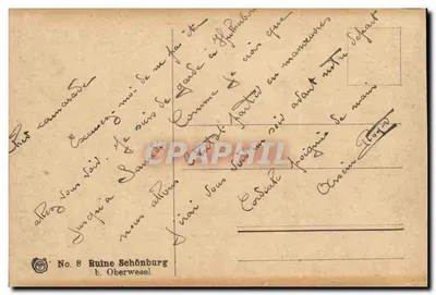 Ruina Schönburg — Oberwesel — nr 8 — Rewers