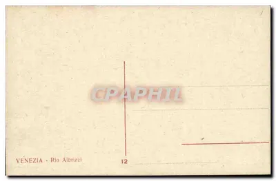 Veneza - Rio Albrizzi — gravura de V. V. V. V. — n°12 — Verso