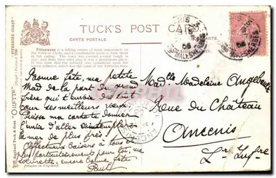 Les Roches, Pittenweem - Fife, Szkocja — Tuck's Post Card, n°728 — Rewers