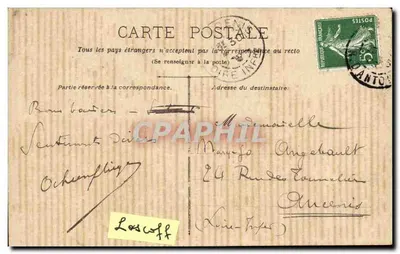 O Ópera — Paris — editor L'Opéra, número de série não visível — Verso