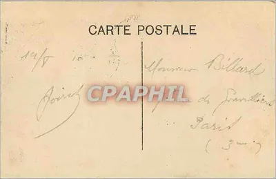 Panoramiczny widok na Brukselę — Dom Króla — wydana na wystawie z 1910 roku — Rewers